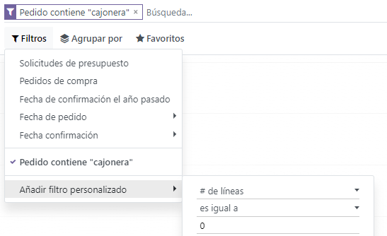 Añade un filtro personalizado a tu informe