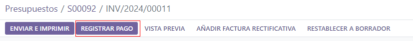 Boton de registrar pago del gasto