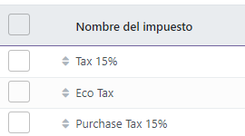 La secuencia de impuestos en Odoo determina qué impuesto se aplica primero