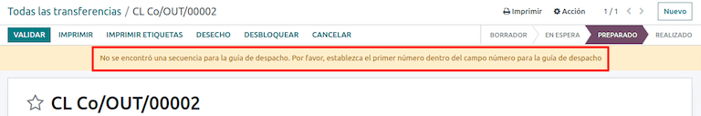 Mensaje de advertencia de la primera entrega.