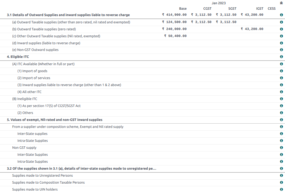 Reporte GSTR-3