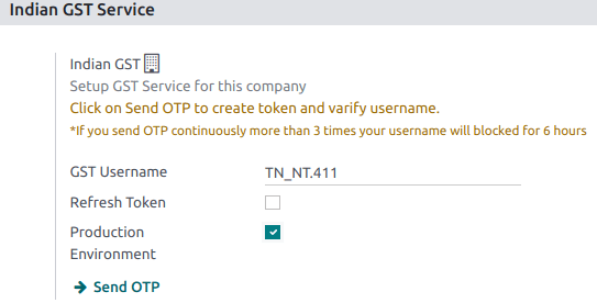 Introduzca su nombre de usuario del portal GST como usuario