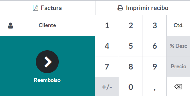 Botón de imprimir recibo desde el backend