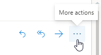Botón de "Más acciones" en Outlook