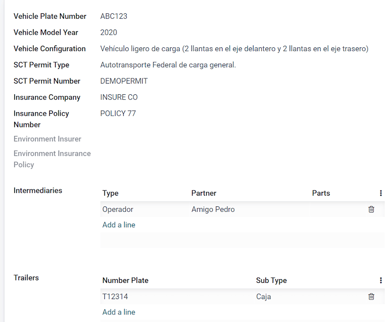 Configuración de la guía de entrega del producto.