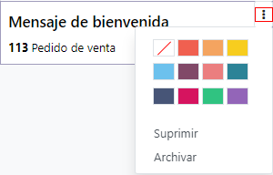 Imagen del menú desplegable que sale al hacer clic en los tres puntos desde el tablero de Marketing por correo electrónico.