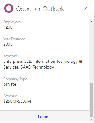 Inicie sesión en su base de datos de Odoo